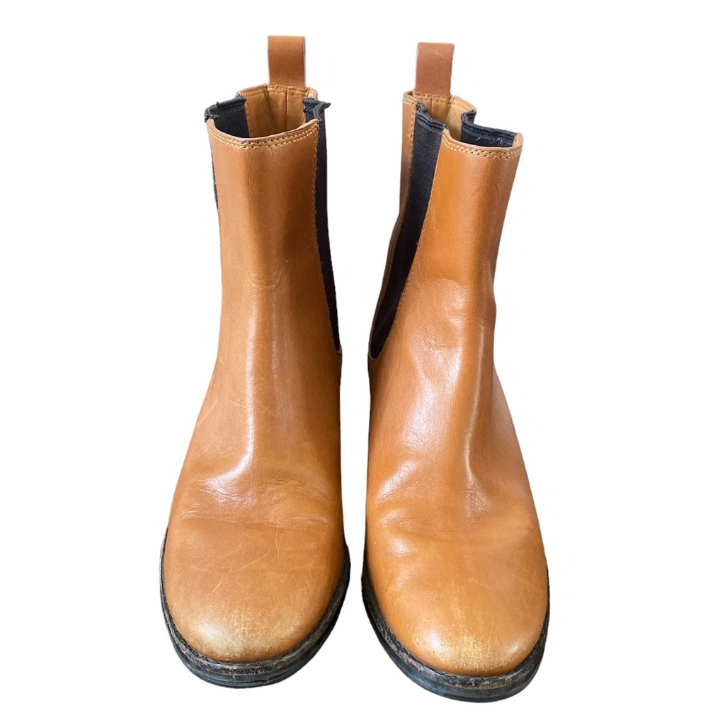 COLEHAAN  EVAN  SHORT  LEATHER  BOOT  TAN BROWN  WOMEN SIZE 7.5 - Picture 2 of 9